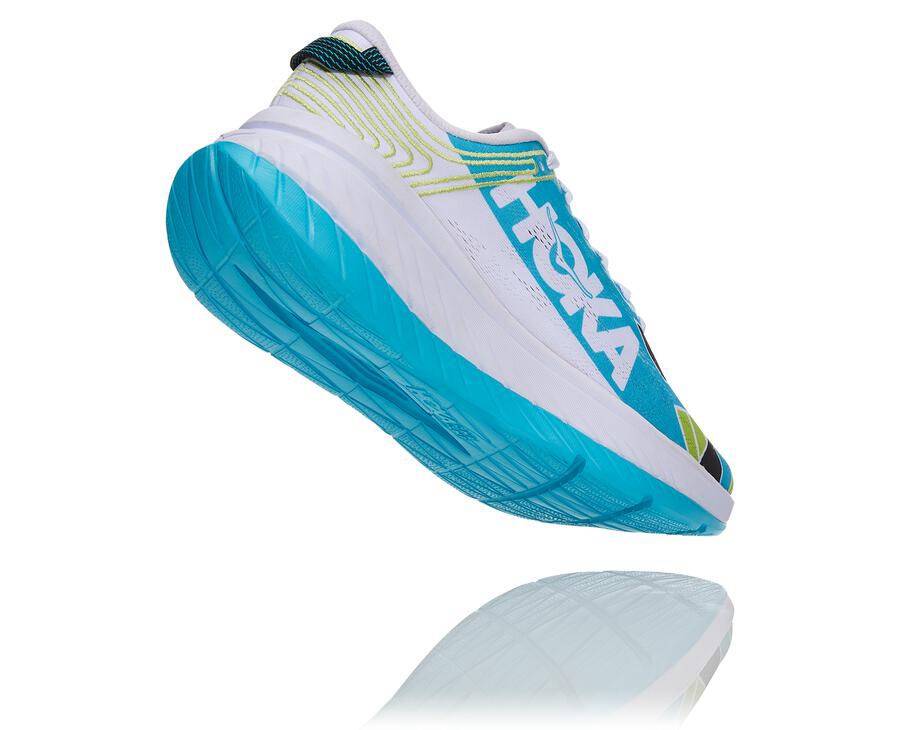 Tenis Hoka One One Feminino Azuis/Branco - Ironman Kona Carbon X - 278-TWIFDA